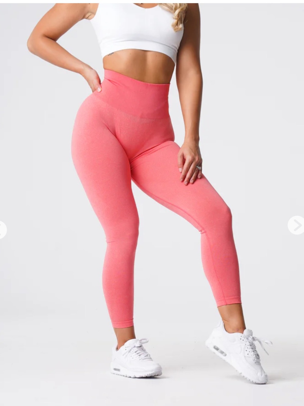 Bundle NVGTN size S Seamless Ombre High-Waist Leggings — Coral & Hot Pink - Picture 2 of 16